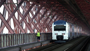 Composição na Ponte 25 de Abril, em Lisboa